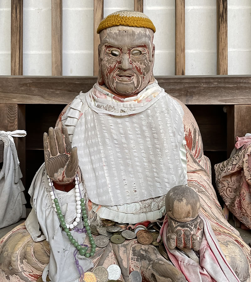 洛西勝持寺(花の寺)賓頭盧尊者像