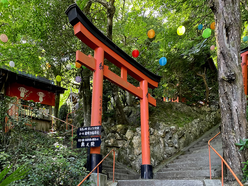 楊谷寺 奥之院へ向かう石段