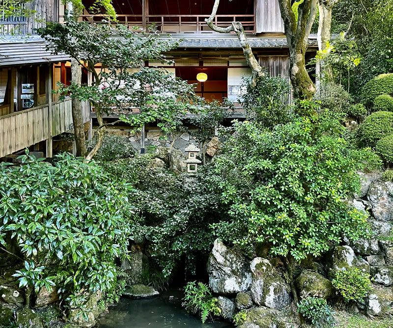 楊谷寺 浄土苑から見た庭園