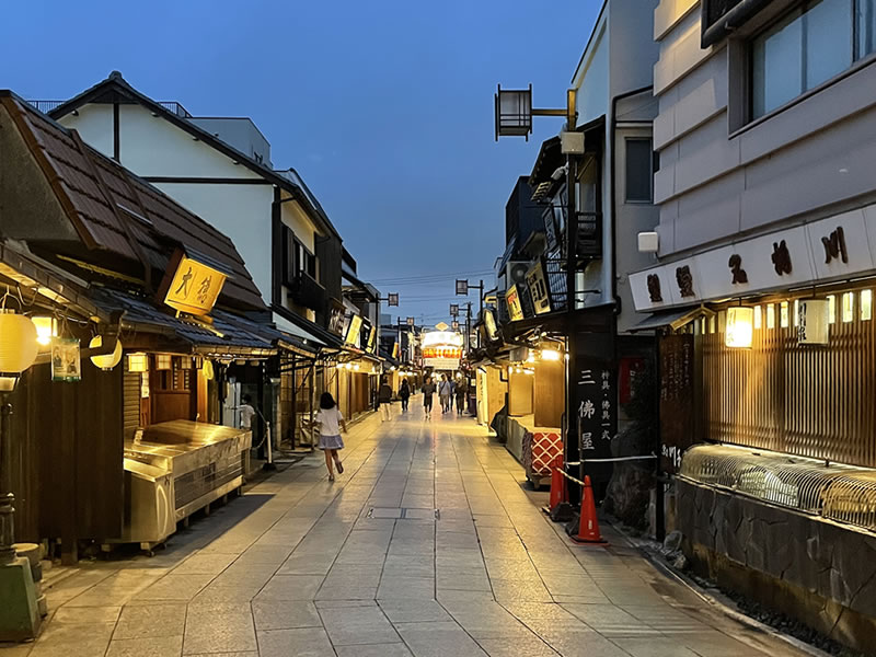 柴又 帝釈天参道の夜景