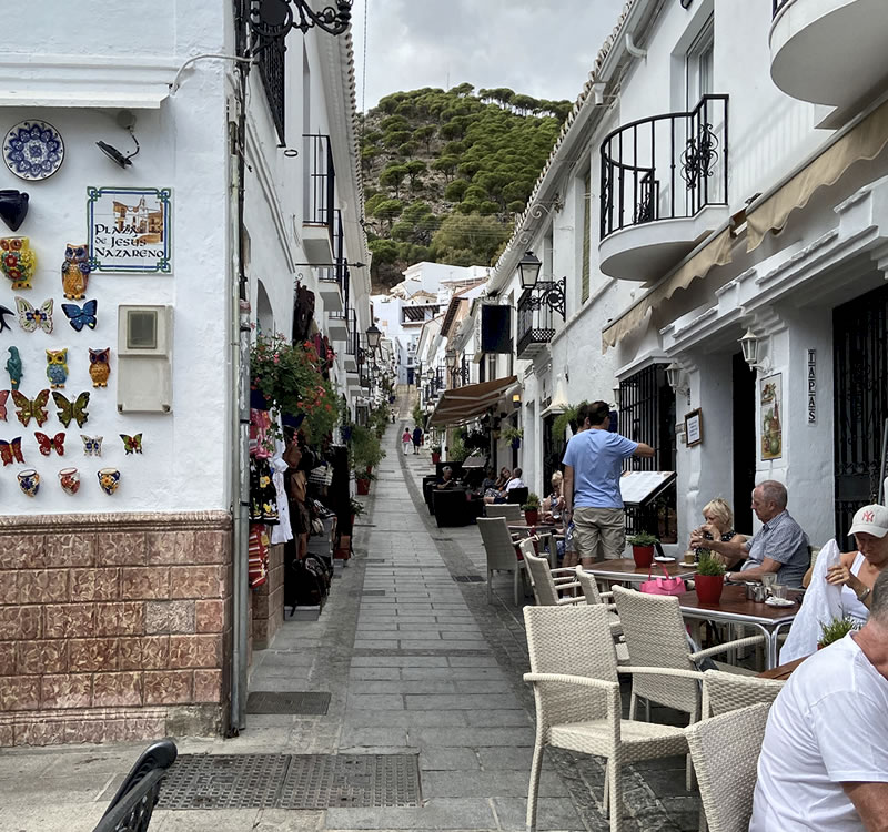 スペイン ミハスの街角の風景