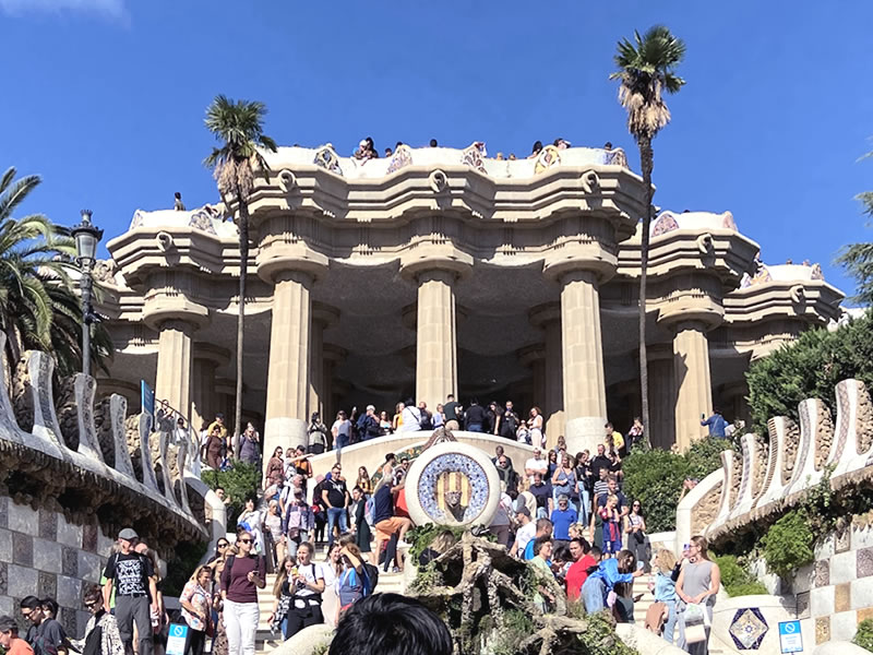 バルセロナ グエル公園の風景