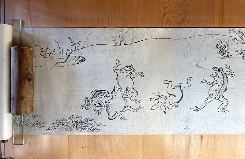 栂尾山 高山寺 鳥獣人物戯画絵巻のレプリカ(7)