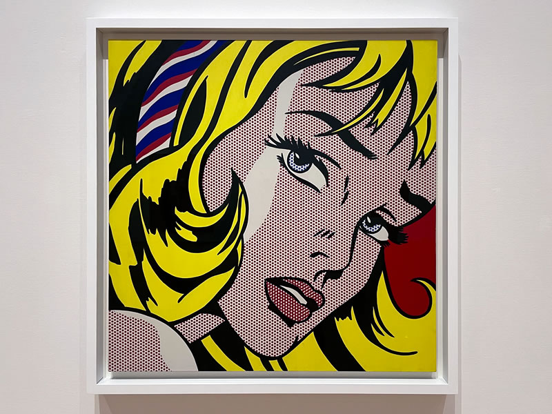 東京都現代美術館の展示作品 Girl with Hair Ribbon by Roy Lichtenstein