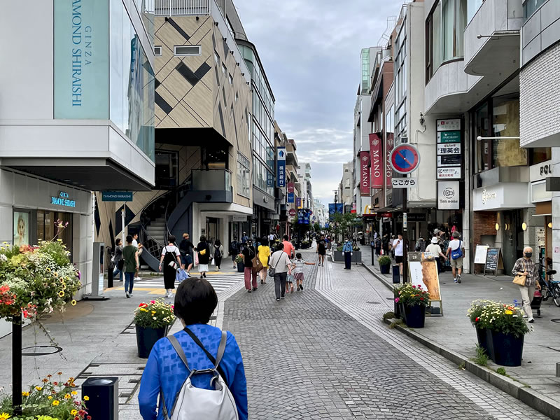 横浜元町通りの風景